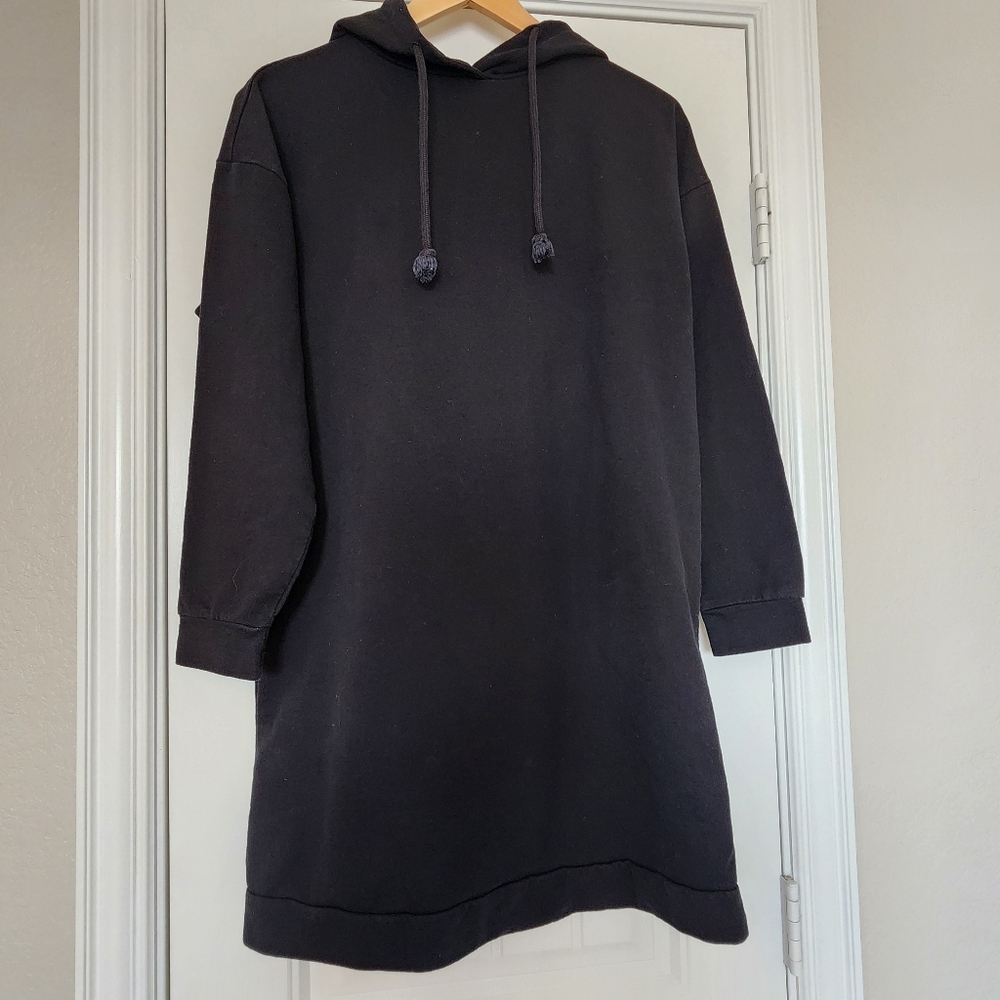 VERO MODA Black Hoodie Dress Small